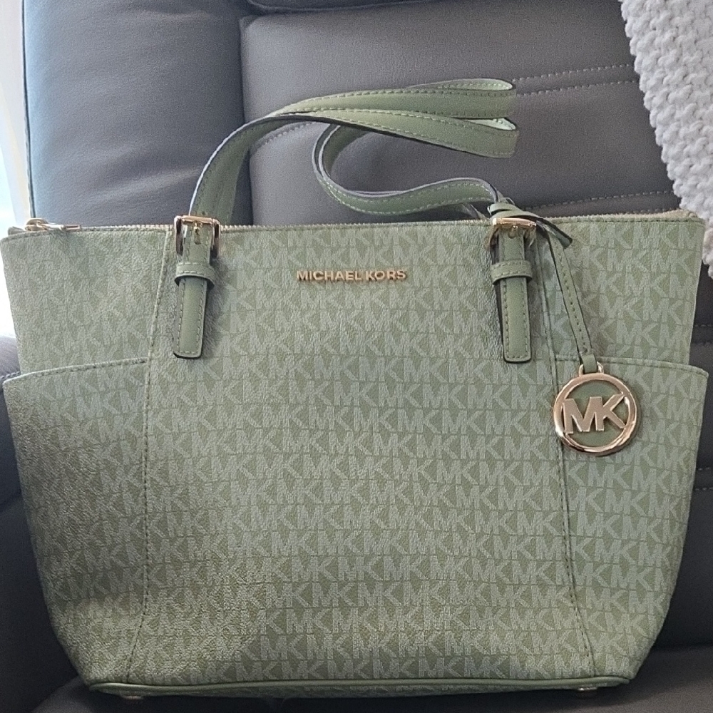 Michael Kors Green Tote Bag